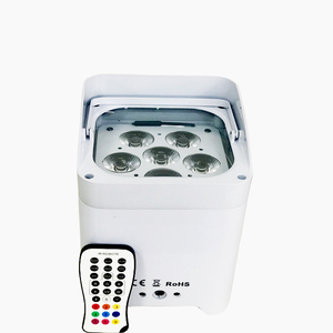 2023 FEIYUEYUE RC DMX akülü wifi uplight 6X18w RGBWAUV kablosuz pilli led uplights Battery pil par ışık - Product Image 2