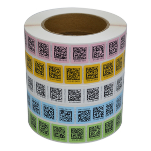 Impresión en color personalizada Varios datos variables Número de serie consecutivo Código de barras Matriz de código Qr Etiqueta adhesiva sintética impermeable - Product Image 4