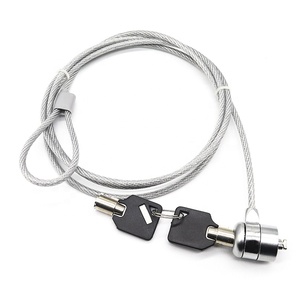 XMM-2003 Zinc Alloy Material Steel Cable Wire Notebook Laptop <strong>Computer</strong> <strong>Lock</strong> Security <strong>Lock</strong> <strong>With</strong> 2 <strong>Keys</strong> in Black Color - Product Image 1