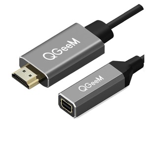 QGeeM <strong>HDMI</strong> Male to <strong>Mini</strong> <strong>DisplayPort</strong> Female Converter Adapter Cable 4K <strong>Mini</strong> DP Mirror Display Adaptor for PC Computer - Product Image 1