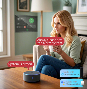 2025 Smart Home Alarm <strong>System</strong> Set G74 Protection Tuya 7-inch IPS <strong>Display</strong> Screen PIR Door <strong>Sensor</strong> Remote Control Wifi 4G Network