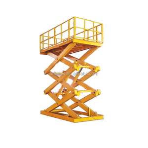 Plataforma elevadora hidráulica eléctrica, plataforma elevadora hidráulica tipo tijera fija, elevador de carga y descarga de carga - Product Image 2