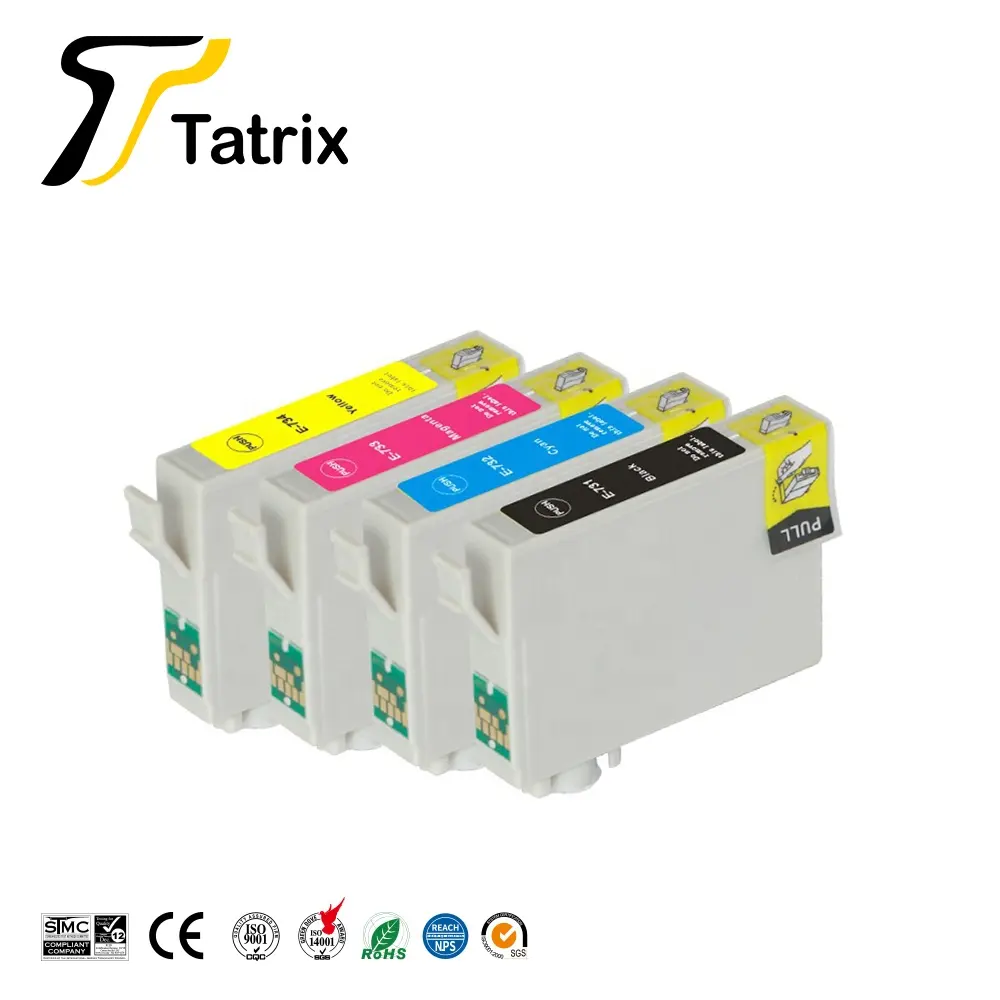 Cartucho de tinta para impresora Epson, Compatible con T0731, T0732, T0733, T0734, Stylus CX4900, CX5600, T0731