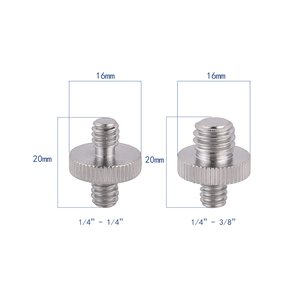 Kasin Standard Adapter 1/4&quot; -<strong>3</strong>/8&quot; Converting Screw for Camera DSLR Go Pro 7 6 <strong>5</strong> Tripod Ball Head Quick Attach to Tripod <strong>Mounts</strong> - Product Image 3