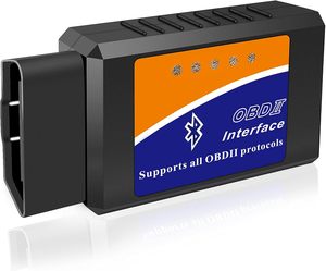 ELM327 OBD2BluetoothスキャナーコードリーダーforAndroid Windows自動車診断スキャンツールOdb2OBDIIアダプター12Vカーアナライザー - Product Image 1