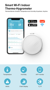 Módulo de interruptor inteligente Tuya, Sensor de temperatura y humedad, WiFi, Control remoto inalámbrico para invernadero, cría de animales, pecera - Product Image 4