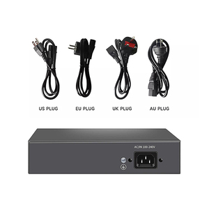 IP kamera ve CCTV için 100MB 2 RJ45 ve 1 SFP Up-link portu ile 1000MB 8 Port PoE NVR anahtarı - Product Image 4