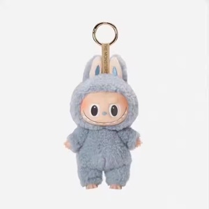 POPMART Pvc peluş kör kutu kolye Macaron bir koltuk parti peluş anahtarlıklar POP MART 2. Nesil Labubu kör kutu var - Product Image 4