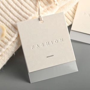 Đơn giản <span class=keywords><strong>Joker</strong></span> gạo trắng thẻ Dent Quần áo thủ công treo thẻ mờ mờ keo mềm tùy chỉnh giấy may <span class=keywords><strong>tag</strong></span> - Product Image 1