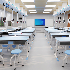 Tavolo da laboratorio moderno del computer della scuola del tavolo da lavoro della mobilia del laboratorio della scuola media - Product Image 4