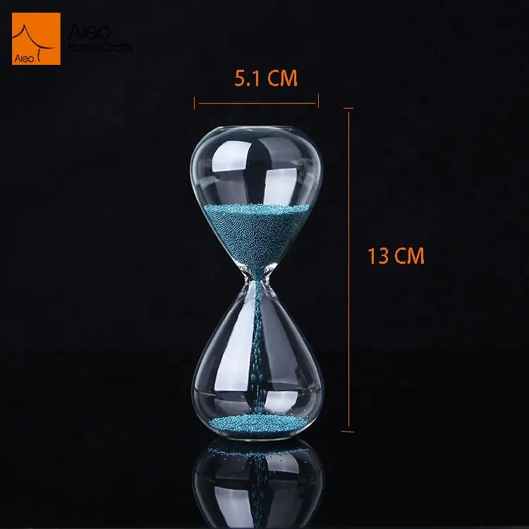 Mini reloj de arena de 1, 35, 10 y 15 pulgadas, reloj de arena personalizado con estilo, temporizador de cristal con arena chapada en importación para regalo