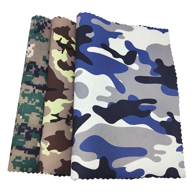 Wholesale Recycled High Quality 2mm 3mm 5mm Waterproof Custom Printed Camouflage Neoprene Fabric