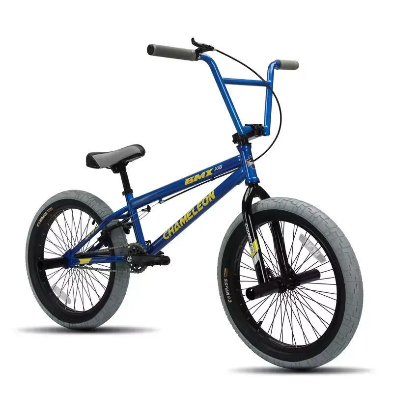 Bicicleta cromada para bmx, bicicletas de estilo livre de 20 polegadas com revestimento personalizado