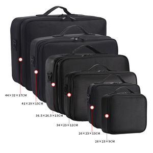 专业双层大容量便携化妆盒时尚可拆卸隔层美容工具收纳盒 - Product Image 3