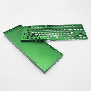 Werkseitig angepasste mechanische grüne Tastatur Kit Shell Kit RGB Pcb Cnc Aluminium Kleine Aluminium teile