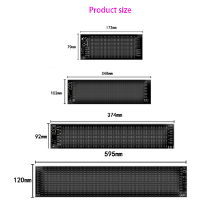 2 adet dinamik şeytan gözler LED Panel ekran 59.5*12 akıllı kaydırma mesaj yumuşak LED animasyon yeni esnek araç ön camı ışık - Product Image 6