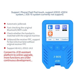 JC Jail Break Box Programador Wifi BT Dirección Face Id & true Tone Tool JCID Comprobación de J-BOX para <span class=keywords><strong>iPhone</strong></span> IOS 12-IOS 16,5 6 7 8 X XR XSM