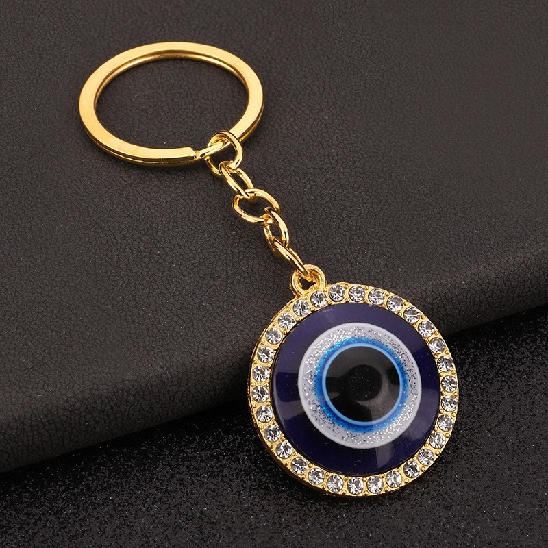 Oeil bleu doré