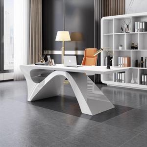 <span class=keywords><strong>Design</strong></span> moderno alto brilho branco escritório mobiliário computador casa chefe mesa