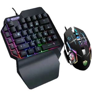 4 in 1 One Hand Gaming <strong>Keyboard</strong> and Mouse Backlight Wireless Blue-tooths Game Converter for <strong>Android</strong> IOS FPS Mobile Phone - Product Image 2