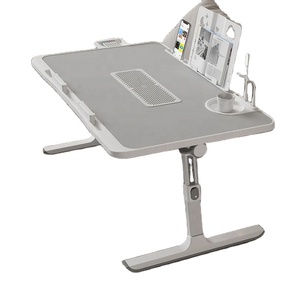 Mesa de ordenador portátil ajustable portátil de aleación de aluminio mesa de ordenador de cama pequeña multifuncional