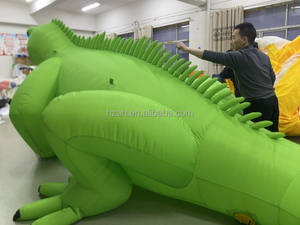 Tùy chỉnh <span class=keywords><strong>Inflatable</strong></span> màu xanh lá cây <span class=keywords><strong>Iguana</strong></span> mô hình <span class=keywords><strong>Inflatable</strong></span> thằn lằn phim hoạt hình bóng với ánh sáng LED cho rừng chủ đề tổ chức sự kiện - Product Image 6