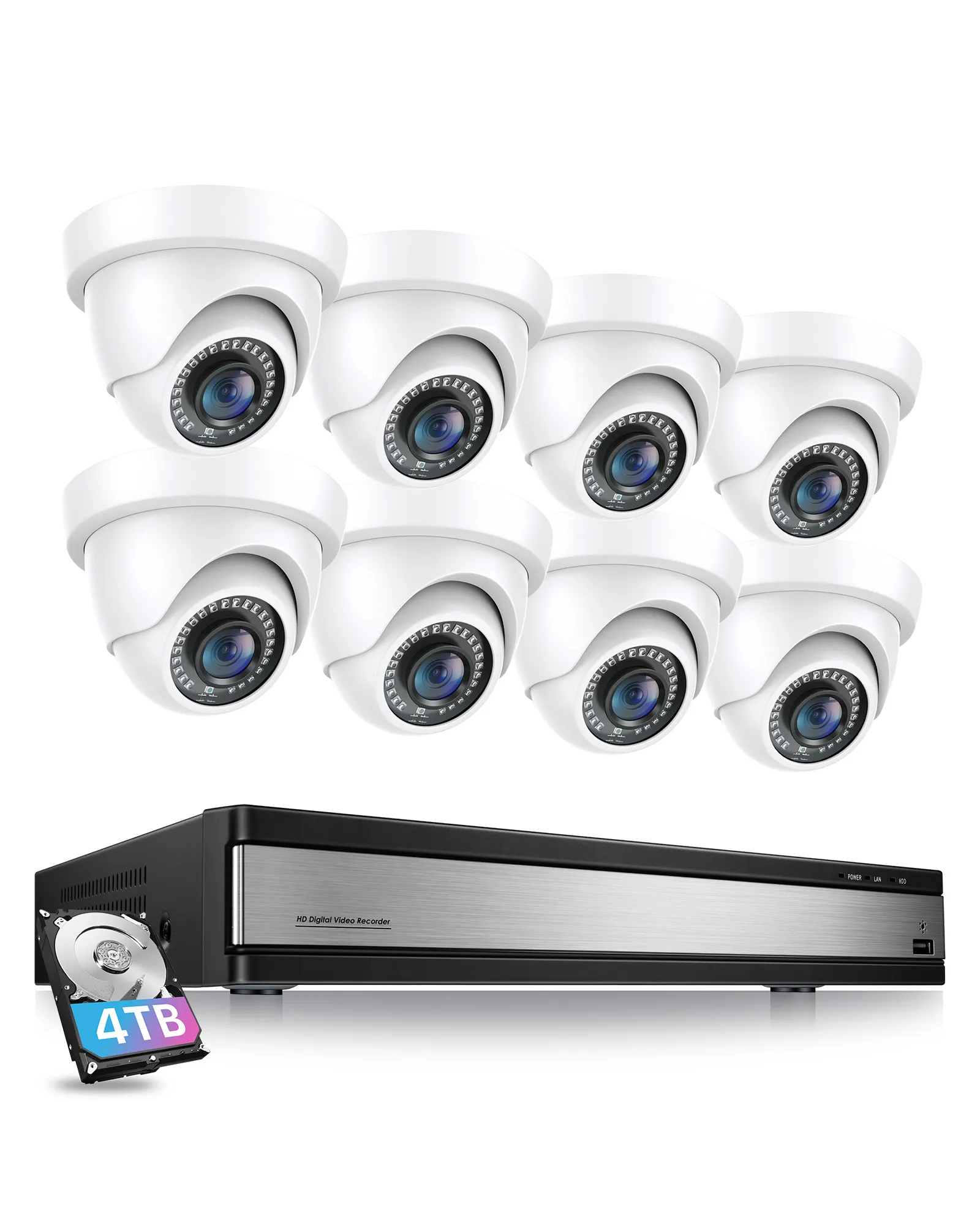 CCTV-Überwachungs kamera 2MP 2 4 8 16-Kanal-PTZ-Kameras NVR Wireless Wifi Monitoring Video recorder Überwachungs systeme