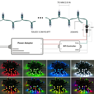 Самый популярный 12 мм Ip68 полноцветный Ws2811 Rgb модуль пули умный пиксель Rgb свет Светодиодная Пиксельная строка - Product Image 4