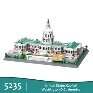 5235 United States Capitol Washington D.C. America Building Attractions Kids Unisex Assemble Building Block Set Plastic <strong>Toy</strong> Gift - Product Image 6