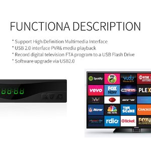Aggiornamento Software OEM personalizzato ricevitore tv digitale youtube dvbt2 settop box dvb-t2 decoder tuners stb
