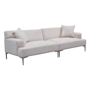 Newarrival <strong>Easy</strong> Clean Luxurious Anticorrosive <strong>Beige</strong> 3-Seater Couch Accent Design Style Living Room Sofas Hotels