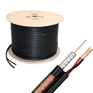 2 ליבה cu/cca חוט rg59 + <span class=keywords><strong>2c</strong></span> ccctv כבלים coaxial עבור מצלמה pvc rg 59 עם כבל כוח <span class=keywords><strong>2c</strong></span>
