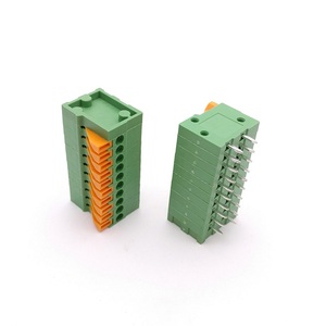 Bloque de terminales de resorte de 2,54mm con patas curvas que se pueden empalmar, 3P, 4P, 5P, 6P, 7P, 8P, 10P, mm - Product Image 3