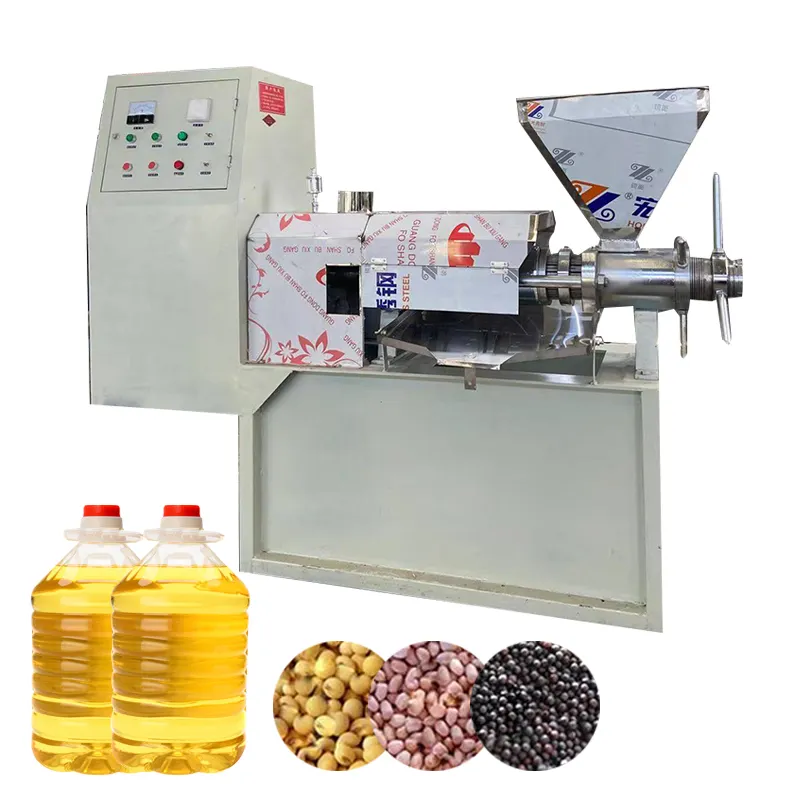 400-500 kg/h Prensa en frío Coco Soja Máquina de prensa de aceite de cacahuete Máquina de fabricación de aceite de cocina Prensas de aceite de semillas