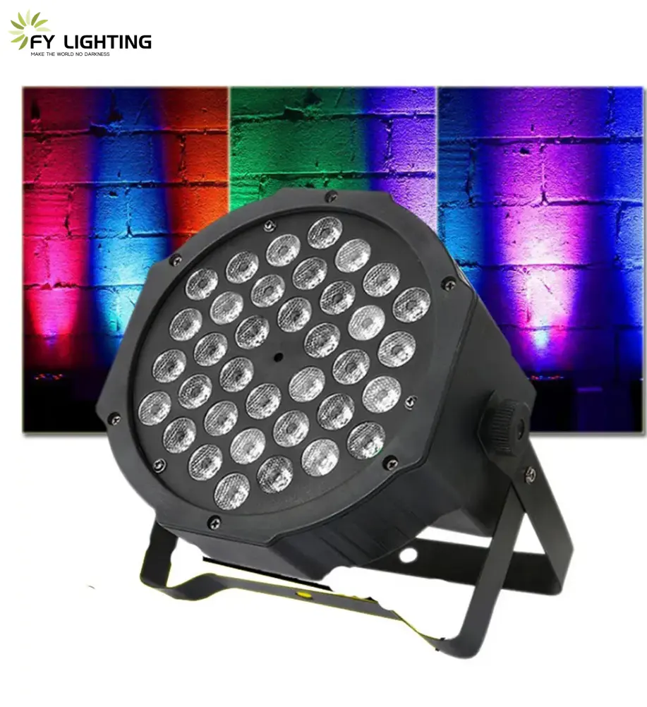 Luzes de palco LED RGB 18W 36W para DJs e festas com controle remoto disponível