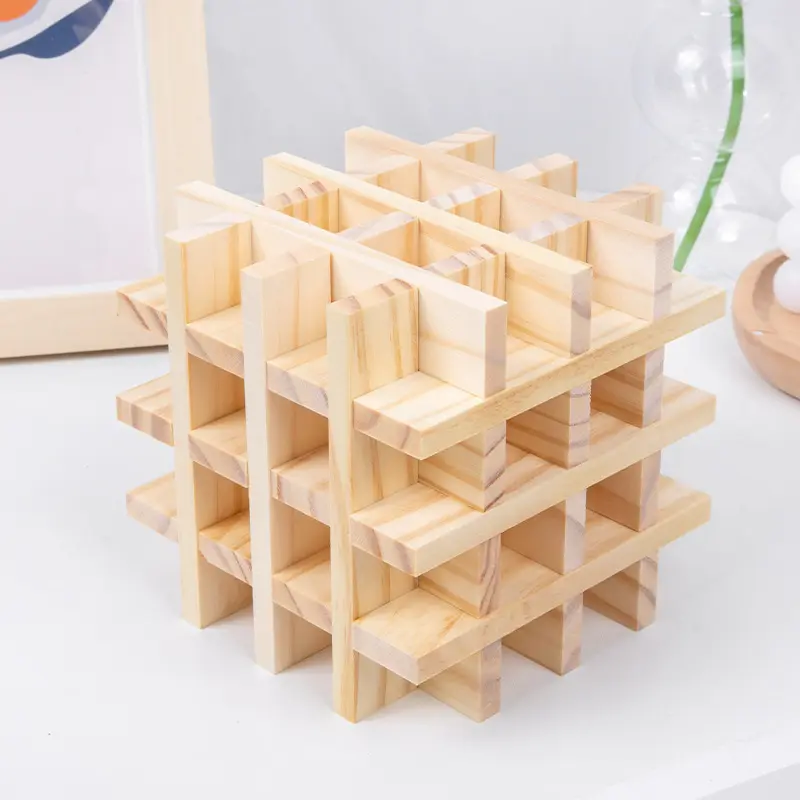 Wooden Combination Building Block Strip Toys 100 Pieces For Children's Educational Toys Game Play Blocks Set