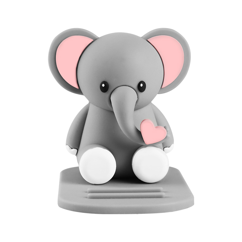 Tenedor gris del teléfono del elefante
