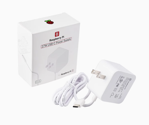 Raspberry Pi電源27W USB-C 5.1V 5A充電EU米国英国CNプラグパワーアダプターRaspberry Pi 5用公式オリジナル - Product Image 1