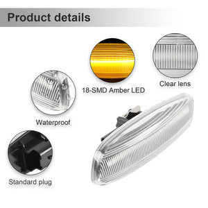 Kaliteli 12V hata ücretsiz LED yan işaretleyici için Peugeot 207 308 3008 5008 Citroen Citroen C4 Picasso işık - Product Image 2
