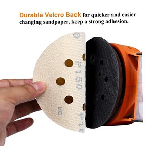 Zımpara diski 150mm P60 - P800 cırt cırt veya Psa destek aşındırıcı kum kağıt disk zımpara diskleri - Product Image 3