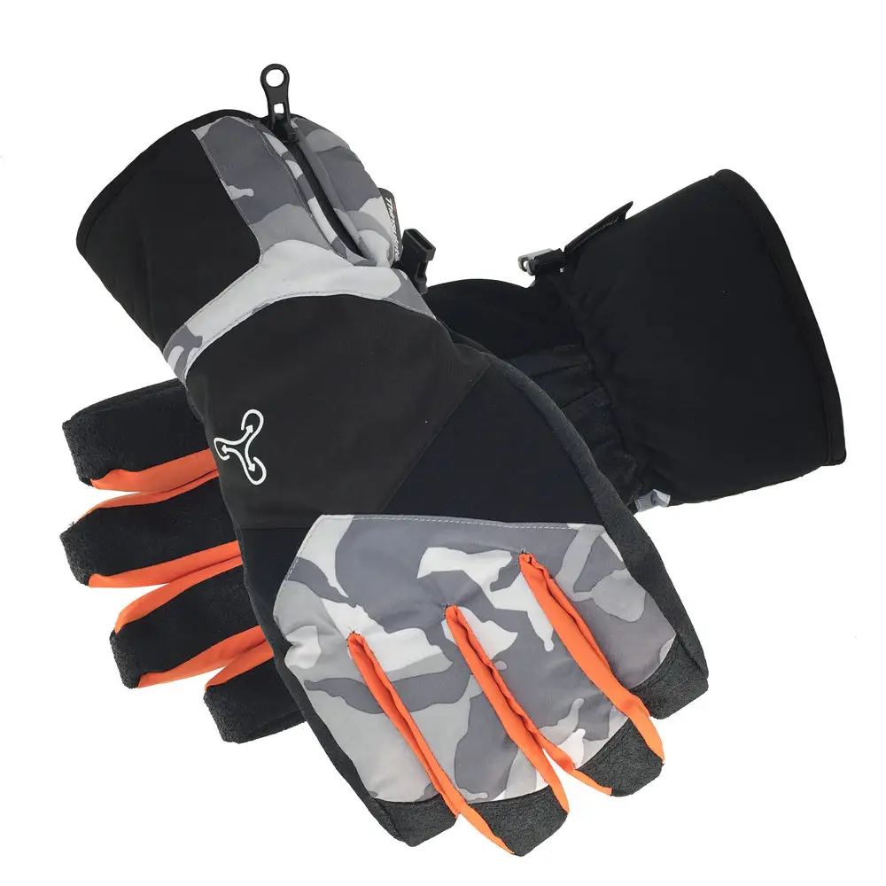 Nuevo diseño impermeable Thinsulate hombres deportes al aire libre guantes de esquí