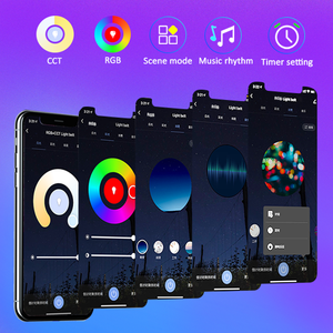 スマート無線lan制御rgb + cct 5050smd防水5メートル/セットチュウヤアプリ制御音楽感知IP65 ledストリップライト - Product Image 4