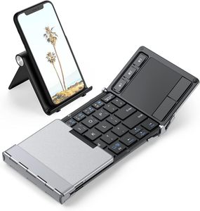IClever BK08 Folding <strong>Keyboard</strong> <strong>Mini</strong> Portable Wireless <strong>Keyboard</strong>. - Product Image 1