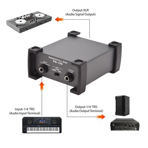 1-канальный пассивный блок DI-Box eiminator 1/4 ''инструмент, прямая коробка для XLR-преобразование импеданса, аудиоизолятор, прямая коробка - Product Image 4