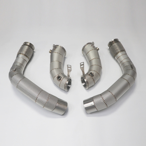 2018-2021ท่อไอเสีย F90 M5 BMW พร้อมที่กันความร้อน304สแตนเลสสตีล S63 4.4ตันหัวตรงไอเสียสภาพใหม่ - Product Image 3
