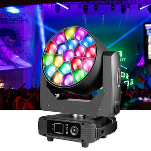 DJ ekipmanları sahne ışıkları 19 adet 15W RGBW 4in1 yıkama <span class=keywords><strong>Zoom</strong></span> 19X15W hareketli kafa ışık