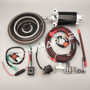 電動スタート変換キットヤマハParsun Hidea 40HP 2ストローク船外モーターボートエンジンE40X電動スターターキット - Product Image 3