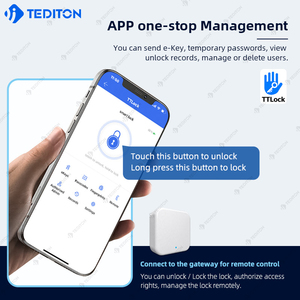 Ttlock su geçirmez ev avrupa şifre parmak baskı dijital elektronik anahtar ile akıllı kapı kilidi kolu silindir