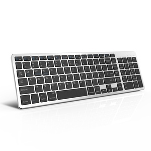 Full Size Slim Dual Mode Rechargeable 2.4G Compact Wireless and bluetooth <strong>Keyboard</strong> for Windows, Mac OS, <strong>IOS</strong>, Ipad, iphone - Product Image 6