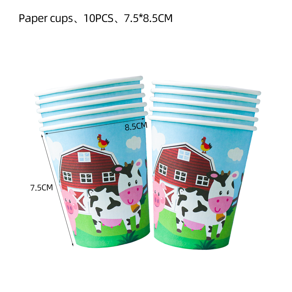 Vasos de papel-10PCS coloridos